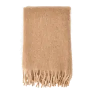 Scandi Living Dune mohair pläd  130x170 cm Wheat