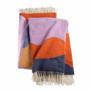 Stackelbergs Wave pläd Coral, ocra, blue&lilac