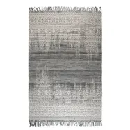 WHITE LABEL LIVING Liv matta, rektangulär - havsblå ull (170x240)
