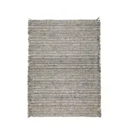 ZUIVER Frills matta, med fransar - gråblå ull (170x240)