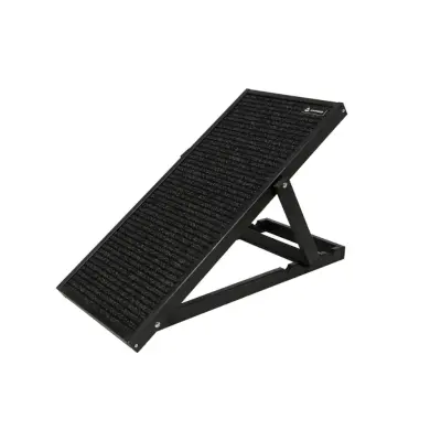 ANIMOD Skepparramp för hundar, justerbar i 4 höjder - svart furu