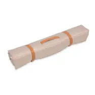 ANIMOOD Luna rullmatta för husdjur, rektangulär - beige tyg (100x60)