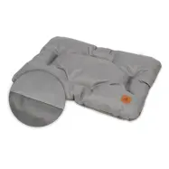 ANIMOOD Mort hundsäng, rektangulär - grå wigofil (73x53)