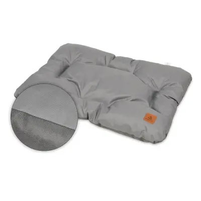 ANIMOOD Mort hundsäng, rektangulär - grå wigofil (73x53)