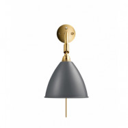 Bestlite BL7 Vägglampa Ø16 Mässing/Grå - GUBI