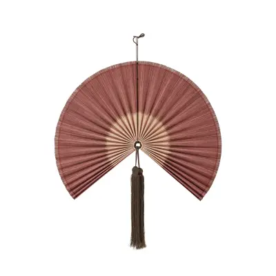 BLOOMINGVILLE Jaime Väggdekoration, Rosa, Bambu (L70xH75 cm)