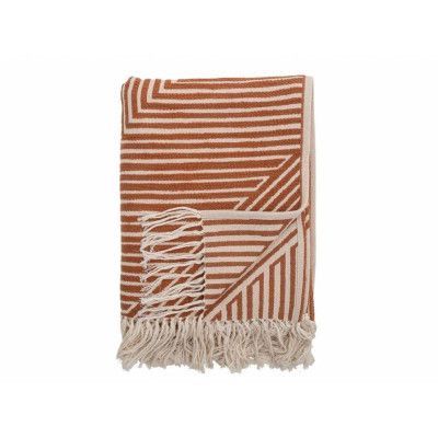 Bloomingville - Maddeleine Throw Orange/Cotton