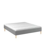 BOBOhome Tidur boxmadrass inkl. bäddmadrass, 180x200, heltäckande - ljusgrå Ekstra fast (over 100 kg) Ekstra fast
