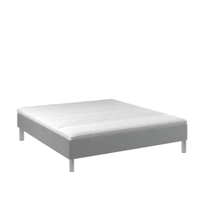 BOBOhome Tidur boxmadrass inkl. bäddmadrass, 180x200, heltäckande - ljusgrå Fast (80-100 kg) Medium