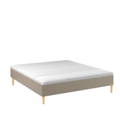 BOBOhome Tidur boxmadrass inkl. bäddmadrass, 180x200, heltäckande - sandfärgad Ekstra fast (over 100 kg) Ekstra fast