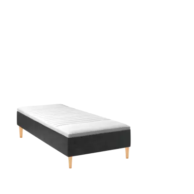 BOBOhome Tidur boxmadrass inkl.övermadrass (90x200), heltäckande - antracitgrå Medium (under 80 kg)