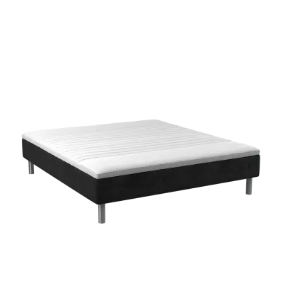 BOBOhome Tidur boxmadrass inkl.övermadrass, 180x200, heltäckande - antracit Ekstra fast (over 100 kg) Ekstra fast