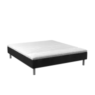 BOBOhome Tidur boxmadrass inkl.övermadrass, 180x200, heltäckande - antracit Fast (80-100 kg) Ekstra fast