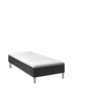 BOBOhome Tidur boxmadrass inkl.övermadrass (90x200), heltäckande - antracit Extra fast (över 100 kg)