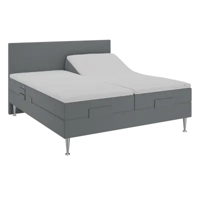 BOBOhome Tidur+ elevationsbox, heltäckande, 180x200, antracit Medium (under 80 kg) Ekstra fast