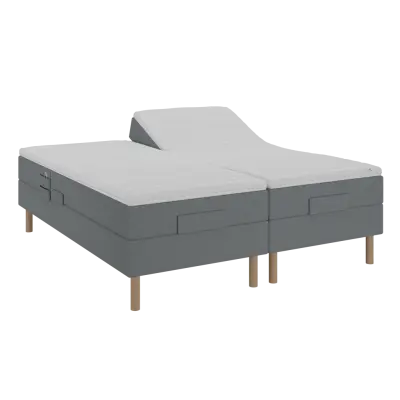 BOBOhome Tidur+ höjdsäng inkl. bäddmadrass, 180x200 - antracit Medium (under 80 kg) Medium