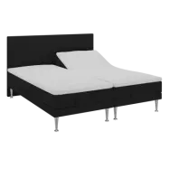 BOBOhome Tidur höjdsäng inkl. bäddmadrass, 180x200 - antracitgrå Fast (80-100 kg) Fast