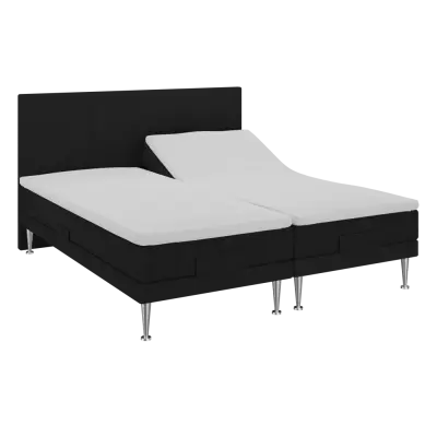 BOBOhome Tidur höjdsäng inkl. bäddmadrass, 180x200 - antracitgrå Fast (80-100 kg) Ekstra fast