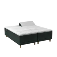 BOBOhome Tidur+ höjdsäng inkl. bäddmadrass, 180x200 - grön Fast (80-100 kg) Fast