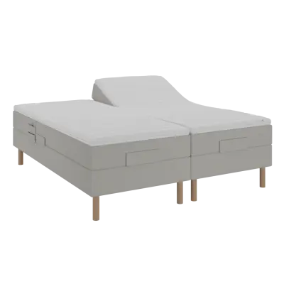 BOBOhome Tidur+ höjdsäng inkl. bäddmadrass, 180x200 - sandfärgad Ekstra fast (over 100 kg) Medium