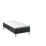 BOBOhome Tidur höjdsäng inkl. bäddmadrass, 90x200 - antracitgrå Medium (under 80 kg)