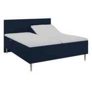 BOBOhome Tidur+ höjdsäng inkl. bäddmadrass och sänggavel, 180x200 - blå Fast (80-100 kg) Fast