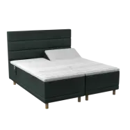 BOBOhome Tidur+ höjdsäng inkl. bäddmadrass och sänggavel, 180x200 - grön Fast (80-100 kg) Fast