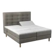 BOBOhome Tidur+ höjdsäng inkl. bäddmadrass och sänggavel, 180x200 - sandfärgad Fast (80-100 kg) Fast
