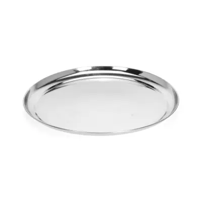 Bricka rund 33 cm rostfritt