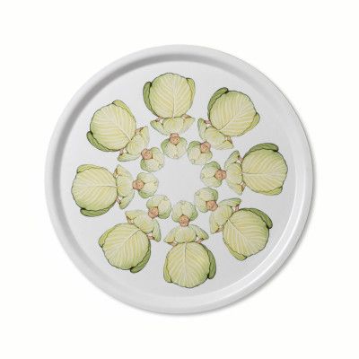 Designtorget Bricka rund Fru Kålros 38cm