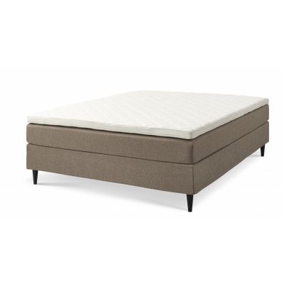 Comfort Dreams sängbotten, utanövermadrass och utan ben - antilop beige polyestertyg (200x160)