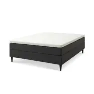 Comfort Dreams sängbotten, utanövermadrass och utan ben - antracitgrå polyesterväv (200x160)