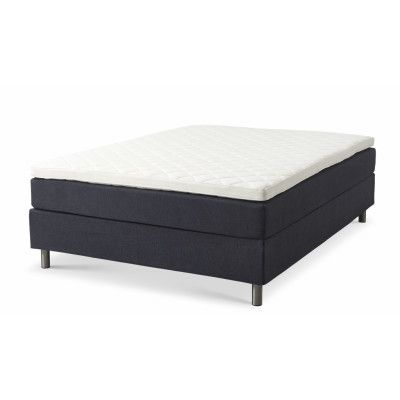 Comfort Dreams sängbotten, utanövermadrass och utan ben - blå polyestertyg (200x140)