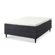 Comfort Plus Dreams sängbotten, utanövermadrass och utan ben - blå polyesterväv (200x140)