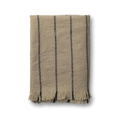 ferm LIVING - Calm Blanket Camel/Black ferm LIVING