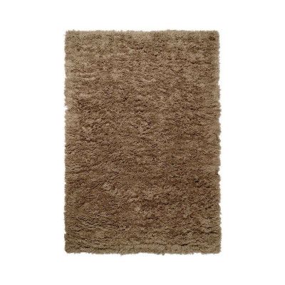 ferm LIVING - Meadow High Pile Rug L Dark Beige