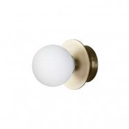 Globen Lighting - Art Deco Væg-/Plafond IP44 Brushed Brass