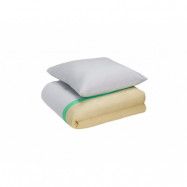 Hübsch - Block Bedding 60/220 Beige/Multi