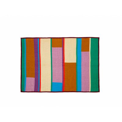 Hübsch - Pavilion Plaid Block Burgundy/Multi