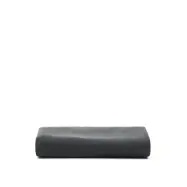 KAVE HOME Antracitgrått linne- och bomullsöverdrag Jaira för madrass 180 x 200 cm