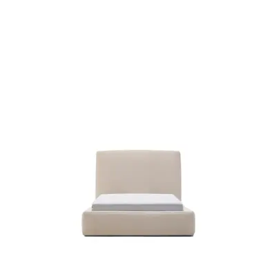 KAVE HOME Beige Blocksäng med avtagbartöverdrag för madrass 90 x 200 cm FSC Mix Credit