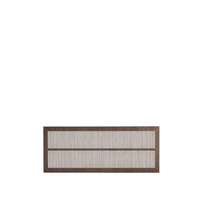 KAVE HOME Beyla huvudgavel - valnötsfärgad ask (för 160 cm säng)