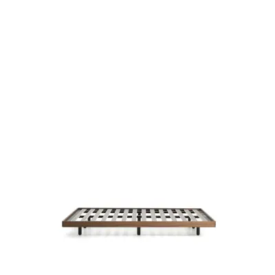 KAVE HOME Norlen sängbotten - mörk valnötsfaner (för madrass 180 x 200 cm)