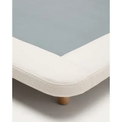 KAVE HOMEÖverdrag till Odum-säng i beige microbouclé för en madrass på 180 x 200 cm