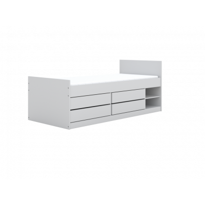 KOCOT KIDS Säng Leon vit 200 med madrass