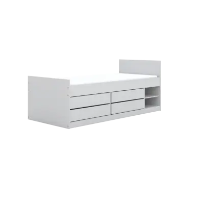 KOCOT KIDS Säng Leon vit 200 med madrass