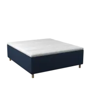 BOBOhome Tidur+ kontinentalsäng inkl. bäddmadrass, 180x200 - blå Ekstra fast (over 100 kg) Ekstra fast