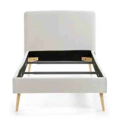 KAVE HOME Dyla sängöverdrag - beige tyg (för en 90x190cm sängram)