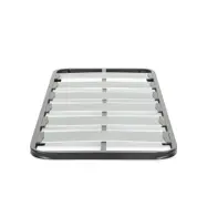 KAVE HOME Talo sängbotten utan ben, med lameller - grå metall (80x200)