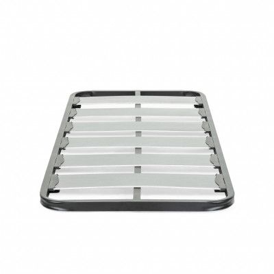 KAVE HOME Talo sängbotten utan ben, med lameller - grå metall (80x200)